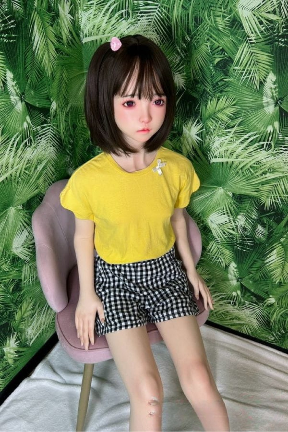 Bランク 中古ラブドール SHEDOLLヘッド+My Loli Waifuボディ 138cm 洛小夕ヘッド AAカップ フルシリコン ダッチワイフ 安い