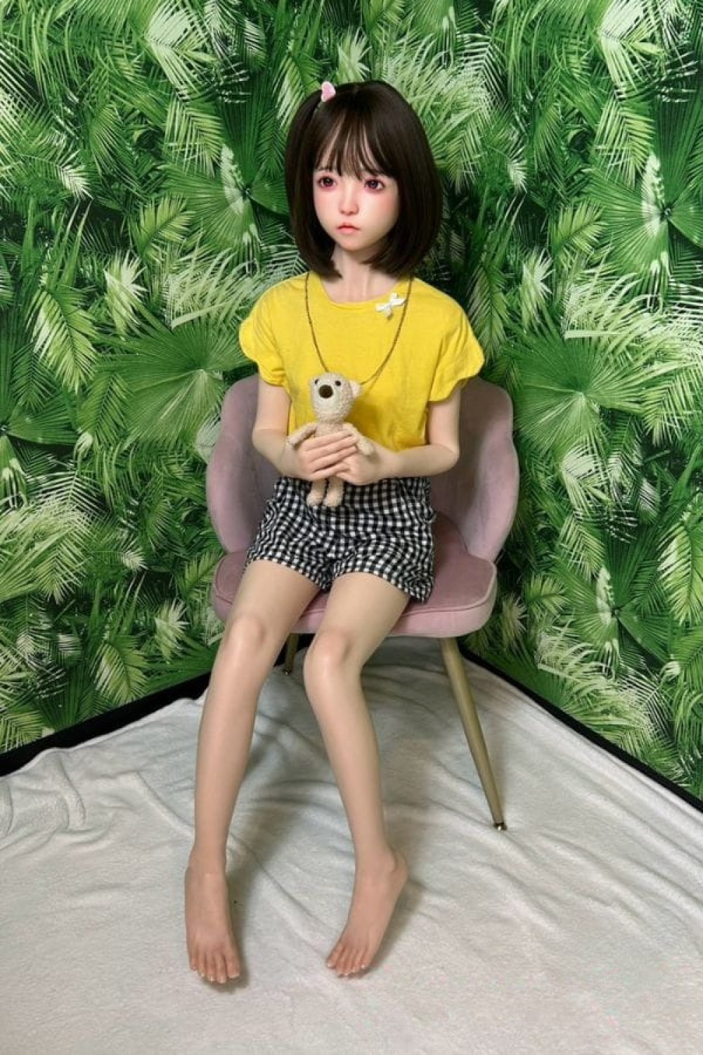 Bランク 中古ラブドール SHEDOLLヘッド+My Loli Waifuボディ 138cm 洛小夕ヘッド AAカップ フルシリコン ダッチワイフ 安い