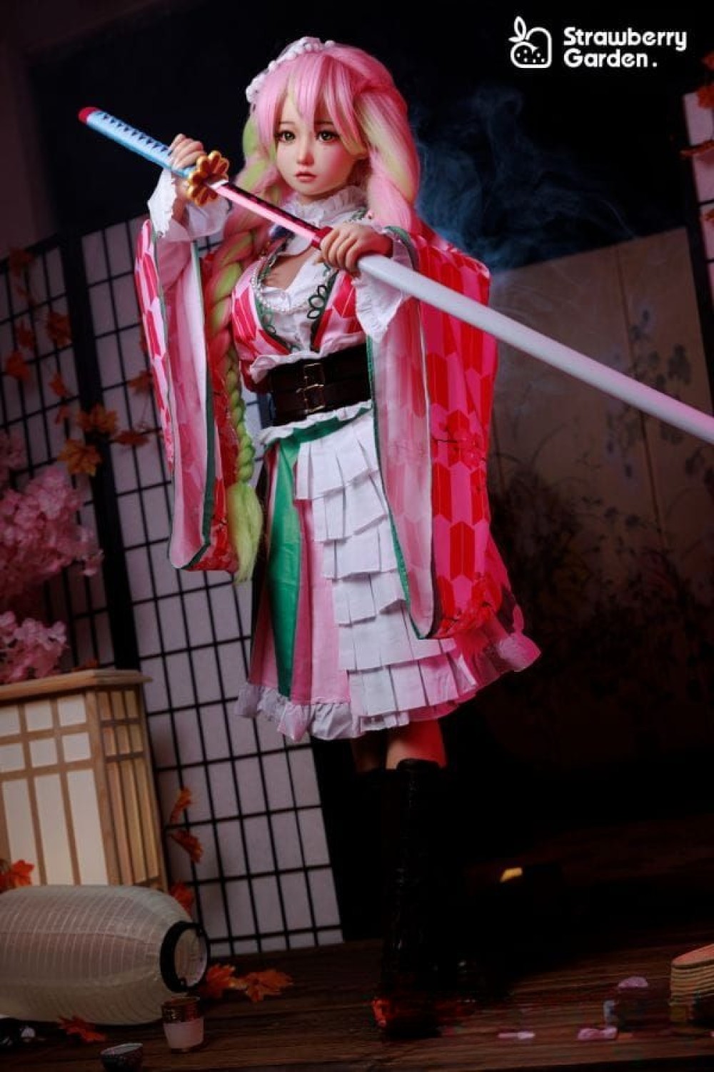 即納 1体限定 イチゴ園(Strawberry Garden) 149cm 白桃baitaoヘッド メイク① Cカップ コスプレ フルシリコン ラブドール ダッチワイフ 安い