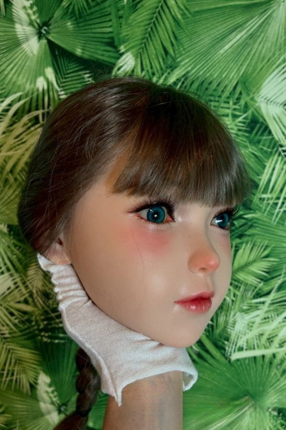 新古品ラブドール 即納 未使用品 ブランド不明 まつエク仕様 ヘッド単体 かわいい 硬質シリコンヘッド ダッチワイフ 安い 中古