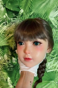 新古品ラブドール 即納 未使用品 ブランド不明 まつエク仕様 ヘッド単体 かわいい 硬質シリコンヘッド ダッチワイフ 安い 中古